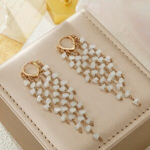 Gold Goddess Tassel Earrings